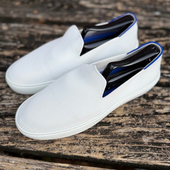 Rothy's The Original Slip On Women’s Bright White Size 6.5 Knit Sneaker M2 - Picture 7 of 15